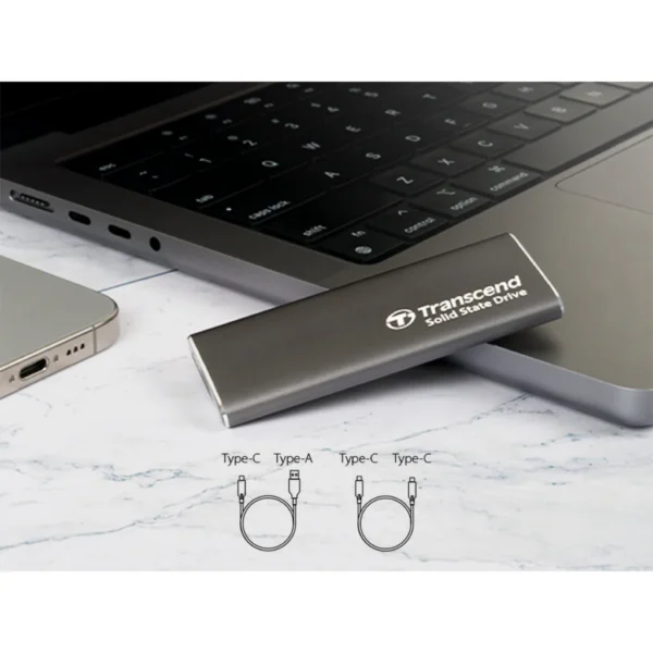 Transcend ESD265C 1TB Portable SSD, USB Type-C