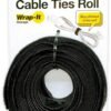Wrap-It Self-Gripping Cable Ties Roll, 8-Inch, 50-Pack