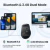 UGREEN Ergonomic Wireless Mouse, Bluetooth 5.0 / 2.4G, 4000 DPI