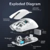 Attack Shark X11 Wireless Gaming Mouse with Bluetooth & 2.4G