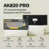 Ajazz AK820 Pro 75% Tri-Mode Mechanical Keyboard with TFT Screen