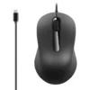 USB-C Ergonomic Wired Mouse, 3-Button, 1000 DPI