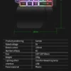 35-Key Mini One-Handed Gaming Keyboard with Backlight
