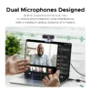 S4c50df638d114955addb1321f3aebeb3s.webp UGREEN 2K USB Webcam with Microphone & Auto Light Correction
