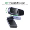 S5093a47176524239ad5b79ba18fd9b92i.webp UGREEN 2K USB Webcam with Microphone & Auto Light Correction