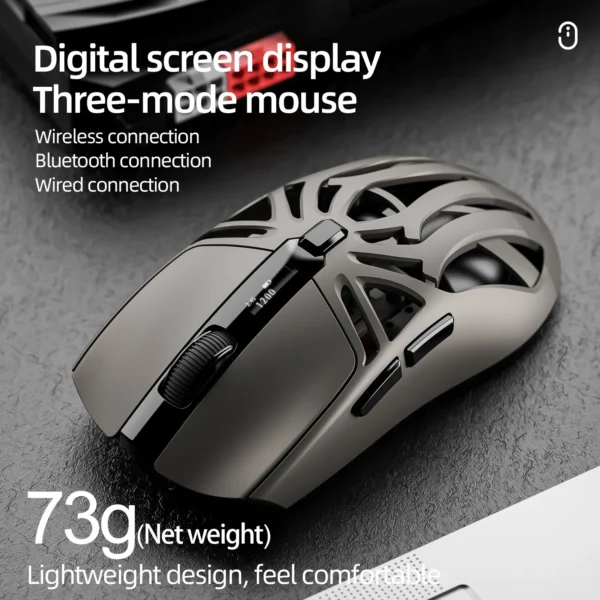 SmailWolf RS8 Tri-Mode Wireless Gaming Mouse, 10000 DPI