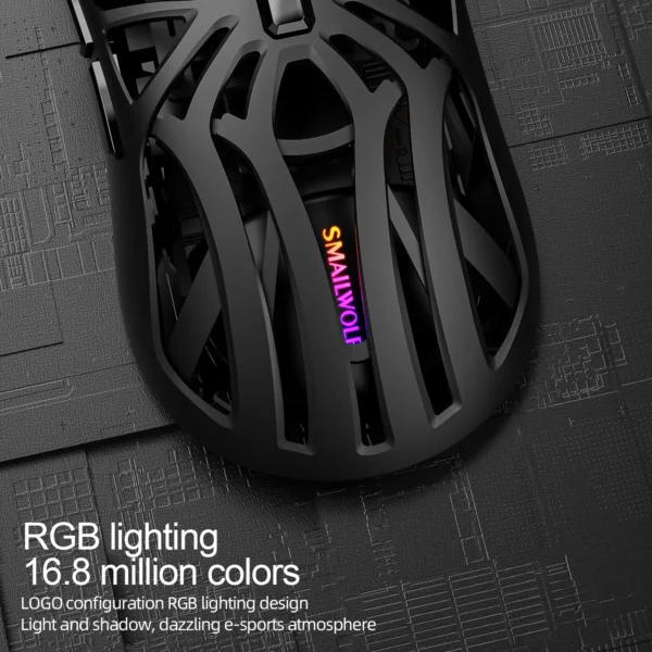 SmailWolf RS8 Tri-Mode Wireless Gaming Mouse, 10000 DPI