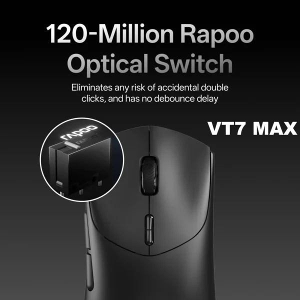 Rapoo VT7 MAX Wireless Gaming Mouse, 8K Polling Rate