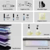 AULA Mini60HE Wireless Magnetic Switch Gaming Keyboard