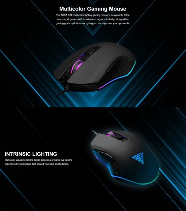 Gamdias Aura GS2 Wired Gaming Mouse, 3600 DPI